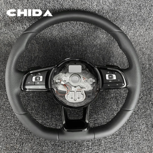 Volante Deportivo de Cuero Mejorado, Compatible con Volkswagen Mk5 <span class=keywords><strong>Gt</strong></span> Scirocco Jetta Tiguan T6 Passat B6 B7 Golf Polo Passat MK7 - Product Image 1