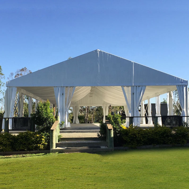 Luxury White Big Large Marquee Tipi Tents 100 150 200 300 500 People Outdoor Party Wedding Pagoda Tent for Events