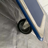 Carretilla Plegable con Ruedas, Plataforma de Transporte, Carro de Mano, Carretilla con Ruedas