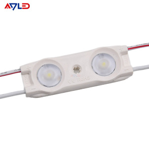 สีขาว 160 °   โมดูลไฟ LED มุมมองกว้าง 3000K/4000K/7000K/9000K แสงสว่างสูง 2835 12V โมดูล LED 2 ดวง IP67 0.96W สำหรับป้ายไฟ Backlit Lightbox - Product Image 4