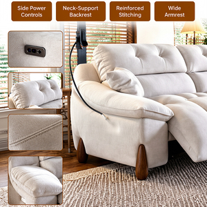 Sillón Reclinable Personalizado Zero Wall con Soporte Segmentado, Transpirable, Cómodo, Multifuncional, Eléctrico BD-RS-1, Ahorro de Espacio - Product Image 4