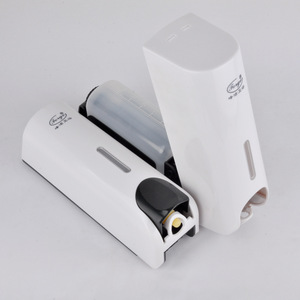 Feng Jie Double Soap Dispenser Wall Mounted Hand Press Refillable Bottle For Shower Gel And Hand Sanitizer - Product Image 2