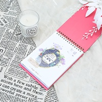 Personalisiertes Design Spiralgebundenes Notizbuch Skizzenbuch Pappe Hardcover Spiralplaner Mit Matter Laminierung und Blanko-Seiten