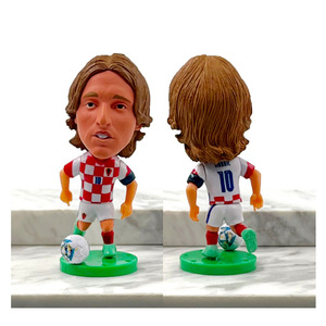 Figurines <span class=keywords><strong>de</strong></span> football en PVC peintes à la main du Brésil Neymar, d'Argentine, du Portugal Ronald, <span class=keywords><strong>de</strong></span> France Mbappé - Poupées sportives - Product Image 2