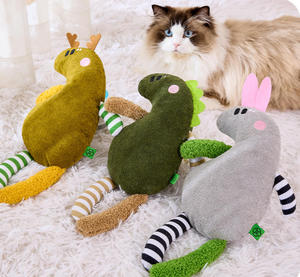 Durable Hot Dinosaur Dog Chew Toys Rattle Paper Squeaky Teeth Cleaning Interactive Pet Toys - Product Image 1