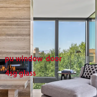 Ventana de PU, Fabricación de Ventanas Fijas y Multi-correderas, Impermeables y Resistentes al Viento, Diseño Arquitectónico Residencial Moderno para Cocina y Baño