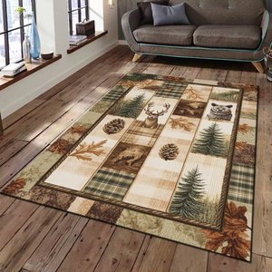 Vintage Rustic Western Texas Star Modern Area Rugs Country Carpet Non-Slip Floor Mat <strong>Doormats</strong> <strong>Runner</strong> for Living Room Bedroom - Product Image 4