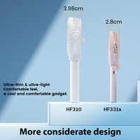 Ventilateur portable USB ultra-fin pliable avec batterie 2000 mAh, emballage en boîte couleur et logo personnalisé