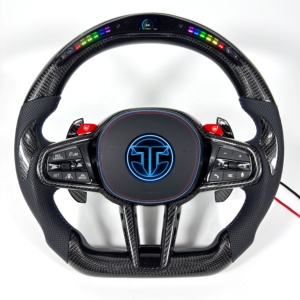 Volante de Fibra de Carbono para <span class=keywords><strong>BMW</strong></span> G02 G05 G06 G09 G11 G12 G15 G20 G22 G28 G29 G30 G38 G80 G82 F40 F90, Accesorios para Automóviles - Product Image 1