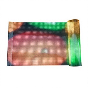 Factory Indoor Video Transparent LED Screen <b>Film</b> for Glass P8 Flexible LED <b>Film</b> Screen - Product Image 1