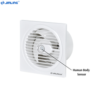 Ventilateur d'extraction BLDC 6-8 pouces pour toilettes et salle de bain, extracteur de plafond de cuisine avec capteur de mouvement