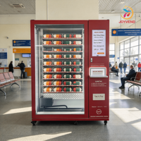 Distributeur automatique de repas préemballés à écran tactile, distributeur automatique de nourriture chaude en libre-service 24h/24 avec plusieurs options de paiement sans espèces