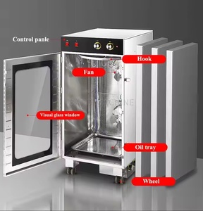 Máquina para fumar pollo ahumado crujiente comercial, pescado seco, pato ahumado; Caja de secado de salchichas y carne curada para el hogar - Product Image 2