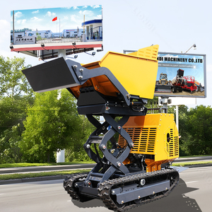 Mini Dumper 870kg personalizzato a prezzo Super basso carriole a benzina piccolo cingolato idraulico - Product Image 5