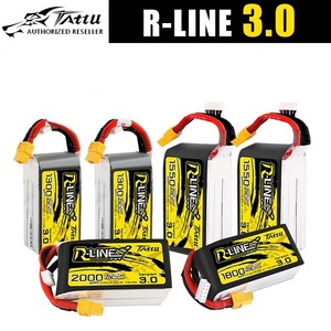Batterie Tattu R-Line Version 3.0 V3 1300/1400/1550/1800/2000mAh 120C 4S 6S 4.2V avec connecteur XT60 pour quadricoptère RC de course - Product Image 6