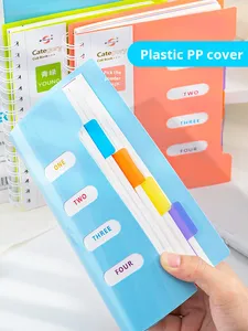สมุดโน้ตแบบหนา สีสันสดใส สไตล์เรียบง่าย สำหรับนักศึกษา  ขนาด A5  แบบเติมได้  ขนาด B5  ใช้จดบันทึก  จัดระเบียบโต๊ะทำงาน  เนื้อผ้านุ่ม น้ำหนักเบา - Product Image 4