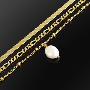 <span class=keywords><strong>Collier</strong></span> ras de cou en perles multicouches KRKC, ensemble de bijoux, <span class=keywords><strong>collier</strong></span> à plusieurs rangs, <span class=keywords><strong>double</strong></span> rangée de perles multicouches avec breloques - Product Image 3