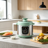 Cuisinière à pression électrique populaire de 5 L, décompression automatique, pot multifonction pour les repas quotidiens en famille