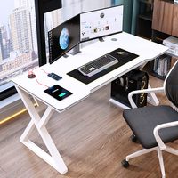 Bureau de jeu PC ergonomique en bois noir de haute qualité pour la maison, vente en gros, prix abordable