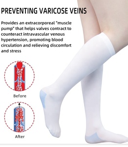 Đùi cao đầu gối cao chống tắc mạch vớ 15-20 vớ chống huyết khối 20-30 mmHg vớ nén y tế chống tắc mạch - Product Image 5