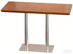 Ensemble table et chaises <span class=keywords><strong>de</strong></span> salle à manger en acier inoxydable commercial et bois massif, écologique, pour café/thé au lait/dessert/gâteau - Product Image 3