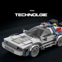 Reobrix 665, 405 Piezas, Coche Técnico Cyberpunk, Vehículo de Carreras Futurista, Bloques de Construcción MOC, Modelo de Juguete DIY para Construir un Modelo de Coche