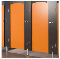 Accessoires de cloison de toilette modernes en HPL et acier inoxydable 304 avec installation facile pour salle de bain