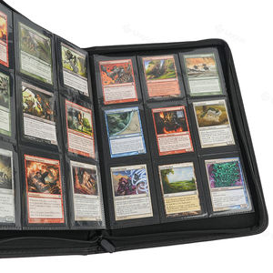 Carpeta para Colección <span class=keywords><strong>de</strong></span> Tarjetas <span class=keywords><strong>de</strong></span> Juego, Antiarañazos, 9 Bolsillos, con Cubierta Rígida <span class=keywords><strong>de</strong></span> Cuero PU, Páginas Interiores <span class=keywords><strong>de</strong></span> PP, Protectora, Impermeable y Ecológica - Product Image 4