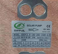 Pompe solaire submersible DIFFUL 2 CV, type économique, pour puits profonds