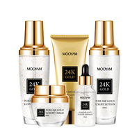 Coffret Soins de la Peau Sérum 24K à l'Extrait d'Or Pur Hydratant Trousse de Beauté du Salon de Coiffure