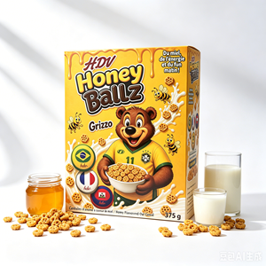 Caja de Cartón <span class=keywords><strong>para</strong></span> Alimentos Personalizada OEM, Impresa a Todo Color, con Forro de Esponja, <span class=keywords><strong>para</strong></span> Cereales, Snacks y Avena - Product Image 1
