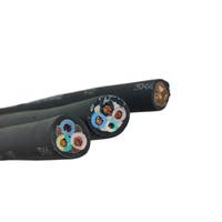 Cable Aéreo Flexible con Aislamiento de Caucho EPR, Resistente al Agua y al Aceite, Conductor de Cobre Puro al 99.9%, Clasificación IP44, 6mm