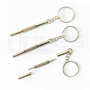 3 in 1 Mini <strong>Precision</strong> <strong>Screwdriver</strong> with Slot Phillips Hex Socket Bits Key Chain for Glasses Jeweler Repair Hand Tools - Product Image 1