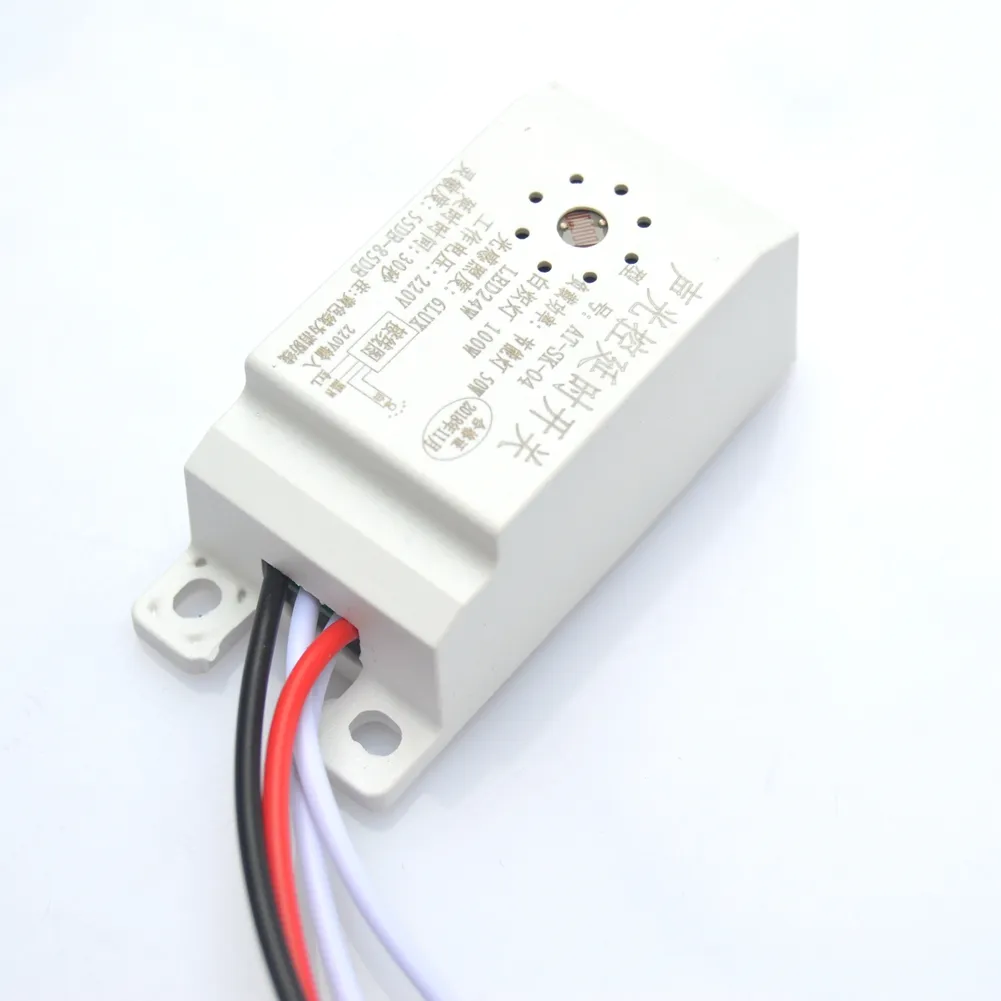 Automatic Auto On Off Sound Voice Control Sensor Switch 220V Photoswitch Photoelectric Light Switch for Solar Lamp Street Light