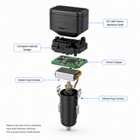 Chargeur de voiture avec traceur GPS 4G LTE 2G WiFi LBS, dispositif de suivi de véhicule en temps réel avec alarme de géolocalisation et application Android, prêt à l'emploi