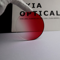 EXIA M4 1,61 Gafas de sol Lente Rojo Gradiente Color SHMC UV400 Anti-Impacto Revestimiento verde Espesor 3mm