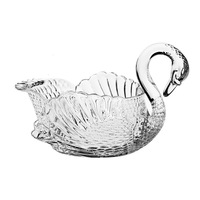 Plateau de service pour restaurant, assiette de luxe en verre cygne, plateau de service pour pot chaud, restaurant