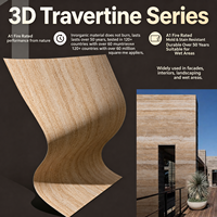Revêtement mural en faux ardoise géométrique 3D 300x1200mm, résistant au feu, panneau mural extérieur 15-30mm, dimensions personnalisées