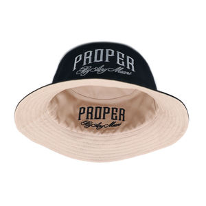 Chapeau Bob Réversible Haut de Gamme Personnalisé 100% Coton Imperméable avec Logo Brodé pour Protection Solaire, Voyage et Pêche - Product Image 4