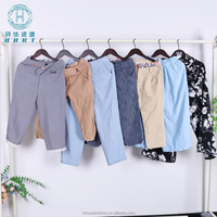 Pantalones Cortos de Algodón para Mujer de Segunda Mano, Ropa Usada al por Mayor, Pantalones Capri Grado A, Exportación de Ropa Usada