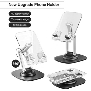 Soporte Universal Ajustable y Plegable de Aleación de Aluminio y Plástico SMONAMA Q17-L para Teléfono Móvil y Tableta, Rotación de 360 Grados, Compatible con Dispositivos de 4.7 a 12 Pulgadas - Product Image 2