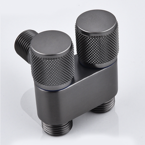 <span class=keywords><strong>Robinet</strong></span> triple à économie d'espace avec double sortie - Répartiteur d'eau 1 entrée 2 sorties à double commande - Product Image 4