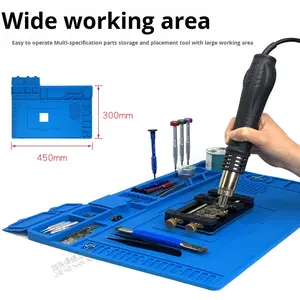 YCS Repairman Shenlong <span class=keywords><strong>pistola</strong></span> <span class=keywords><strong>de</strong></span> aire caliente soldador tablero antiescaldado resistente a altas temperaturas aislamiento térmico teléfono móvil - Product Image 3