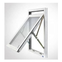 Fenêtres à auvent en aluminium à rupture de pont thermique insonorisées avec verre trempé Low-E personnalisées selon les normes AS2047 NFRC
