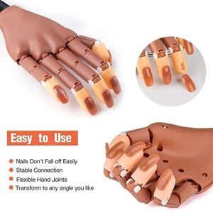 Kit de Manos Acrílicas Ajustables y Portátiles para Práctica de <span class=keywords><strong>Uñas</strong></span>, Manos Falsas Flexibles y Móviles - Product Image 3