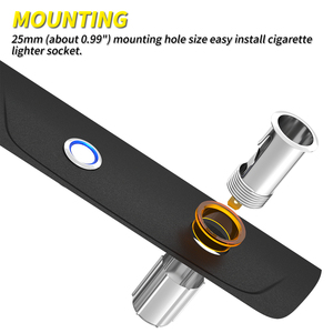 <span class=keywords><strong>Prise</strong></span> allume-cigare 12V avec anneau LED, remplacement de l'allume-cigare de <span class=keywords><strong>voiture</strong></span>, <span class=keywords><strong>prise</strong></span> d'alimentation <span class=keywords><strong>auxiliaire</strong></span> <span class=keywords><strong>pour</strong></span> <span class=keywords><strong>voiture</strong></span> - Product Image 2