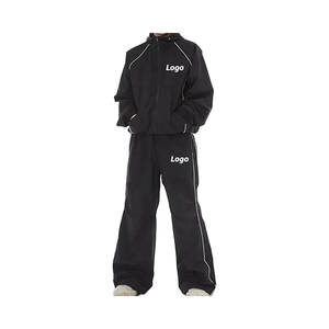 2026 nuevo conjunto de pantalón de chándal y Sudadera con capucha de gran tamaño de invierno para hombres ropa deportiva informal poliéster/algodón - Product Image 1