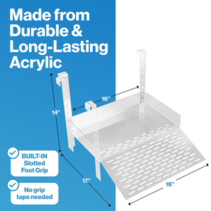 水槽用大型スクエアアクリルタートルタンクワイドハンギングタートルバスキングプラットフォーム - Product Image 5