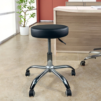 Chaise de bureau moderne réglable en hauteur avec roulettes, tabouret pivotant confortable pour salle à manger et bureau