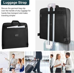 Free Sample Custom Foldable Non Woven Suit <b>Cover</b> Fabric Garment Bag Custom logo <b>Dress</b> Garment Suit <b>Cover</b> Packing clear Window - Product Image 2